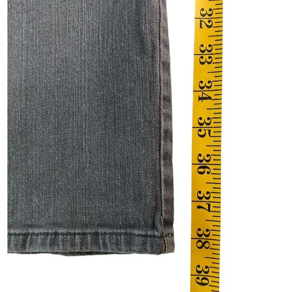 Simply Vera Wang Womens Grey Cotton Jeans with Zipper Pockets Size 16P Steampunk - Picture 7 of 10